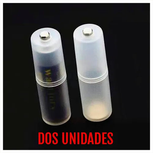 CONVERTIDOR DE PILAS AAA EN AA - DOS UNIDADES